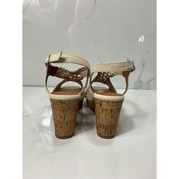 JELLY POP Cork Wedge Heel Sandals - Picture 4 of 7